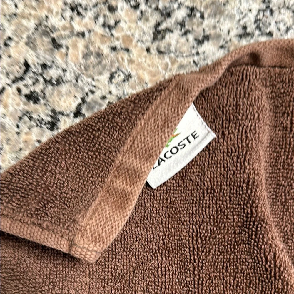 Lacoste Brown hand towel